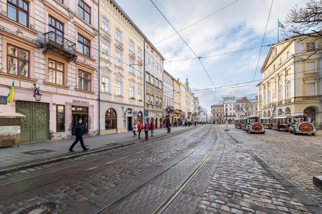 Rynok Square City Center Two Bedroom Apartment! Lviv Exterior foto